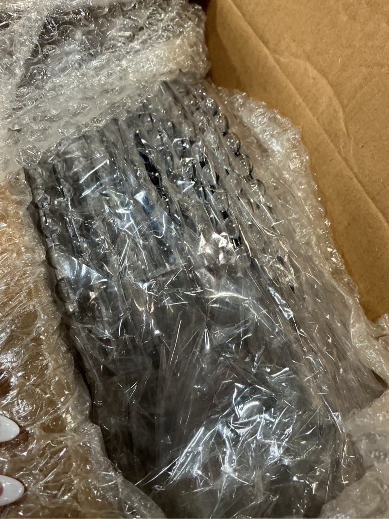 Condition photo showing Good Condition for lawei 12 pack clear plastic charger plates with bead rim, 13 inch plastic round serving plates decor dinner plates for party wedding events dinner decoration