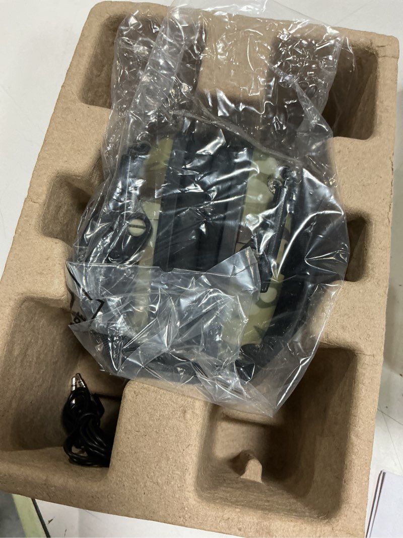Condition photo showing Good Condition for howard leight r-02526 by honeywell impact sport sound amplification electronic shooting earmuff, multicam multicam adult earmuff