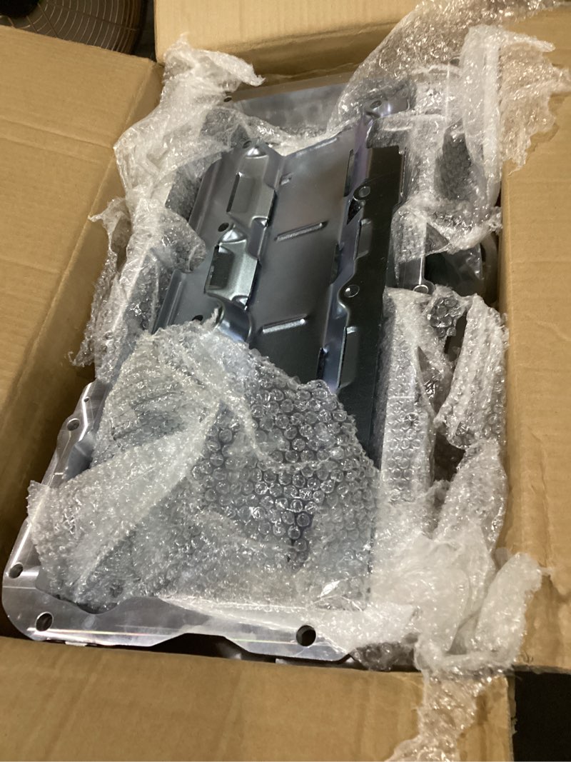 Condition photo showing Good Condition for 19212593 lsx swap retrofit aluminum oil pan kit compatible with chevrolet gm ls1 ls3 lsa engines lsx oil pan