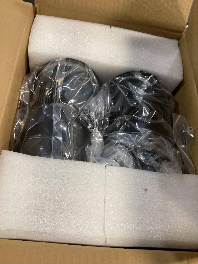 Condition photo showing New/Like New for Dusk to Dawn Outdoor Lighting 2 Pack, Modern Outdoor Wall Lights Black Exterior Lighting Fixtures with E26 Base, Cylinder Sconce Waterproof Outdside Lights for House Porch, Bulbs Include 3000K Soft White/Style 3 2 Pack