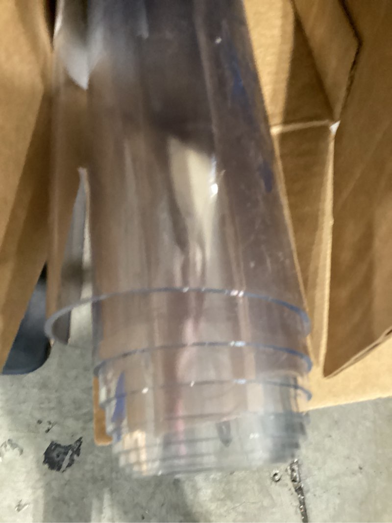 Condition photo showing Good Condition for clear table cover protector 24 x 60 inch, 2mm thick clear desk mat, plastic table cover, transparent desk cover, desk protector mat for desktop, writing desk clear 2mm 24" x 60"