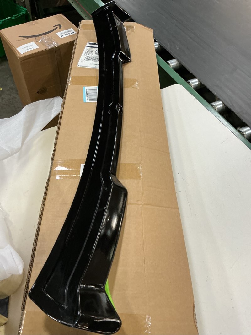 Condition photo showing Good Condition for roof spoiler for honda civic hatchback 2022 2023 2024 2025 carbon fiber print rear window lip spoiler wing (will not fit sedan) carbon fiber prin for hatchback