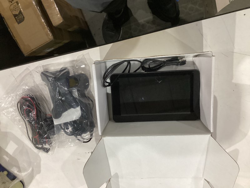 Condition photo showing As Is for Portable Wireless with Apple CarPlay and Android Auto Screen for Car, 7" HD Touch Screen Car Stereo with Mirror Link, Bluetooth 5.2, Backup Camera, AUX,FM Transmitter for All Vehicle