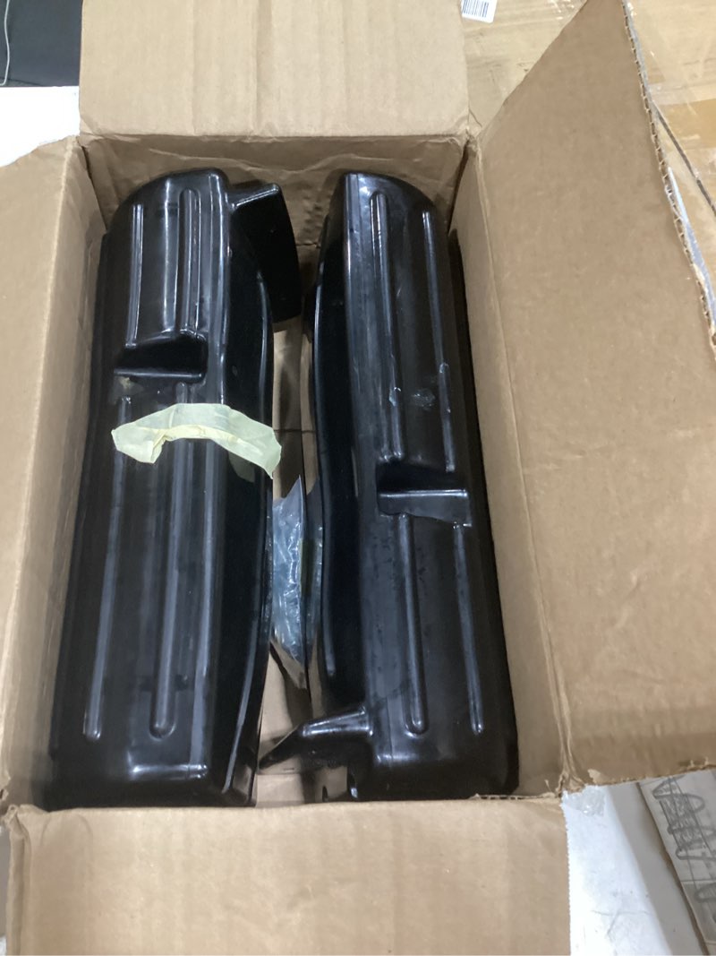 Condition photo showing As Is for oceanbroad dock corner bumpers, heavy-duty marine guard for dock corner & edge protection, uv-resistant pvc with stainless steel hardware, vertical installation for straight corners black 2 pack
