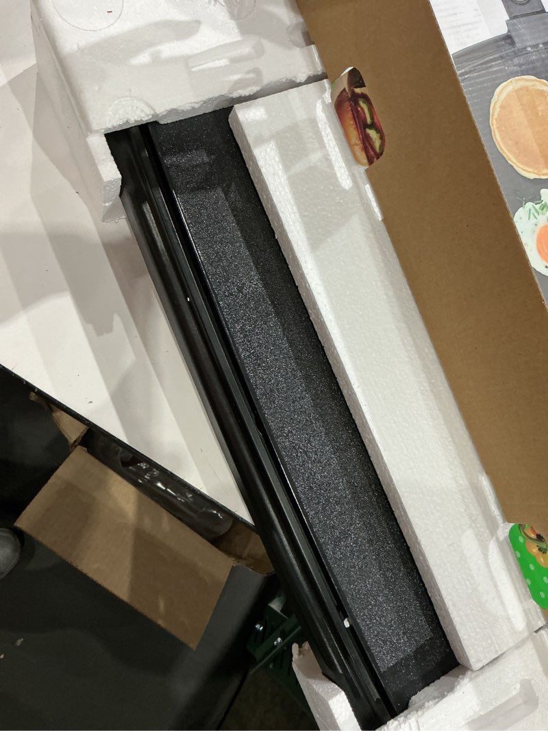 Condition photo showing Good Condition for chefman xl electric griddle with removable temperature control, immersible flat top grill, burger, eggs, pancake griddle, nonstick extra large cooking surface, slide out drip tray, 10 x 20 inch 10" x 20"