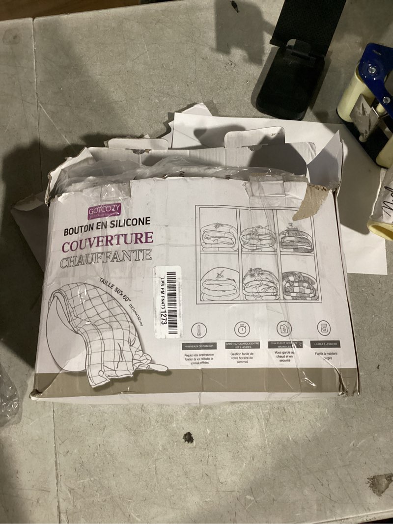 Condition photo showing Good Condition for heated blanket,soft flannel heated throw blanket,fast heating electric throw blanket with 8 heating levels,9 hours auto shut off,home sleep electric blanket throw, a thoughtful gift for elders 50''×60''