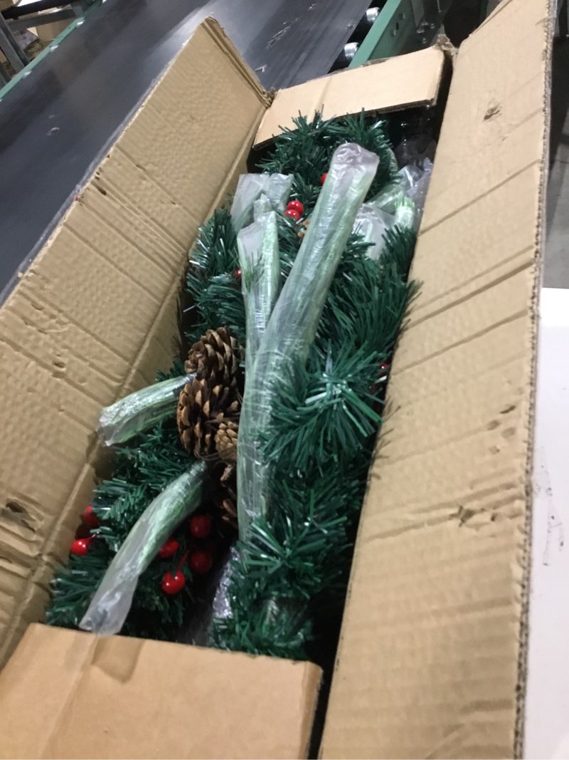 Condition photo showing Good Condition for 2 Pack Christmas Tree,3FT Artificial Christmas Entrance Tree with Ornaments and Lights Battery Oprated,Mini Xmas Trees for Front Door,Pathway, Tabletop, Entryway, Entrance Christmas Decorations