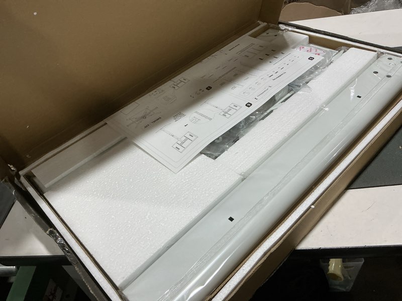 Condition photo showing Good Condition for ax waber universal floor tv stand with mount 70 degree swivel 9 level height adjustable and space saving design for most 27 to 65 inch lcd, led oled tvs, perfect for corner & bedroom white ax1006tw white floor tv stand
