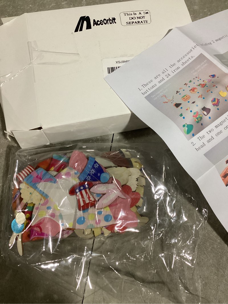 Condition photo showing New/Like New for SIMILAR TO STOCK PHOTO .. HOLIDAY SET.. Glintoper 30 Wooden Magnet Painting Craft Kit, Paint Your Own Easter Art and Craft Supplies, Basket Stuffers Party Favors for Boys Girls, Classroom Prize Goodie Bag Gifts