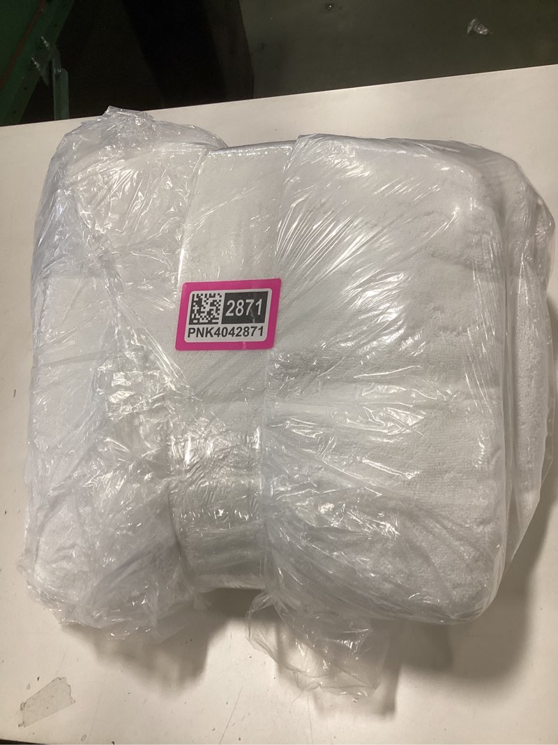 Condition photo showing New/Like New for Ultra Luxe Plush Bath Sheet (Set of 2), White, One Size