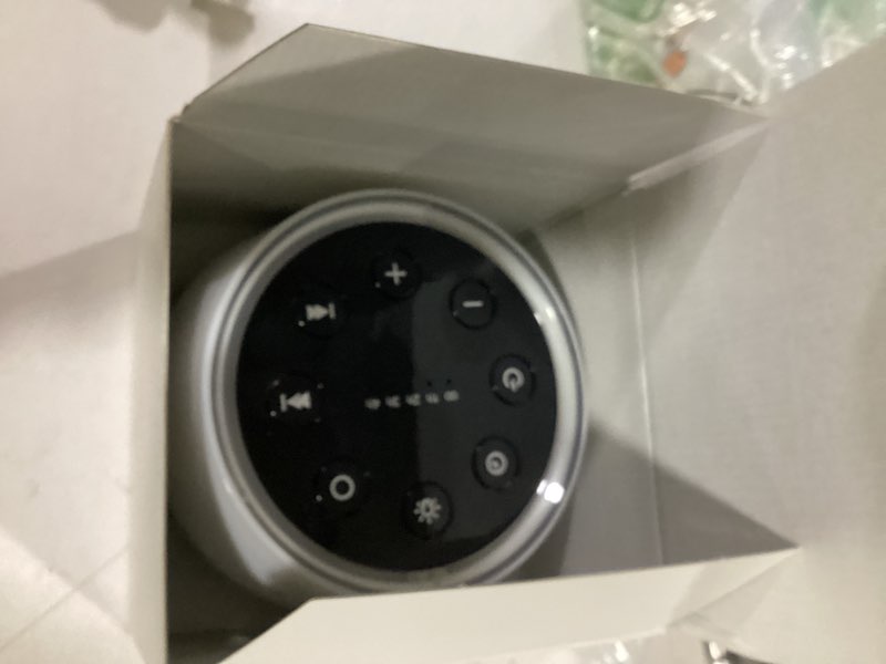 Condition photo showing New/Like New for colorsnoise sound machine and white noise machine with 30 soothing sounds with 12 colors baby night light with memory function (black) t-black