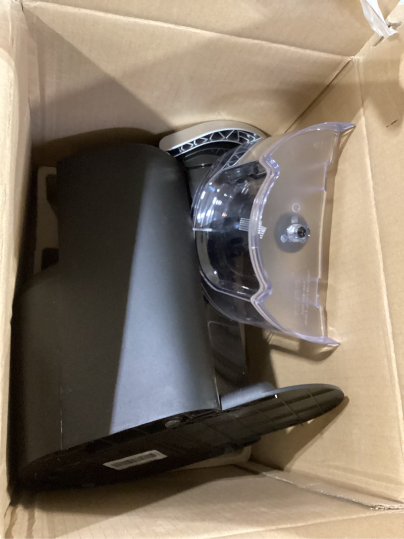 Condition photo showing As Is for keurig k-compact single-serve k-cup pod coffee maker, with 3 brew sizes, smart start feature, 36oz removable reservoir, black