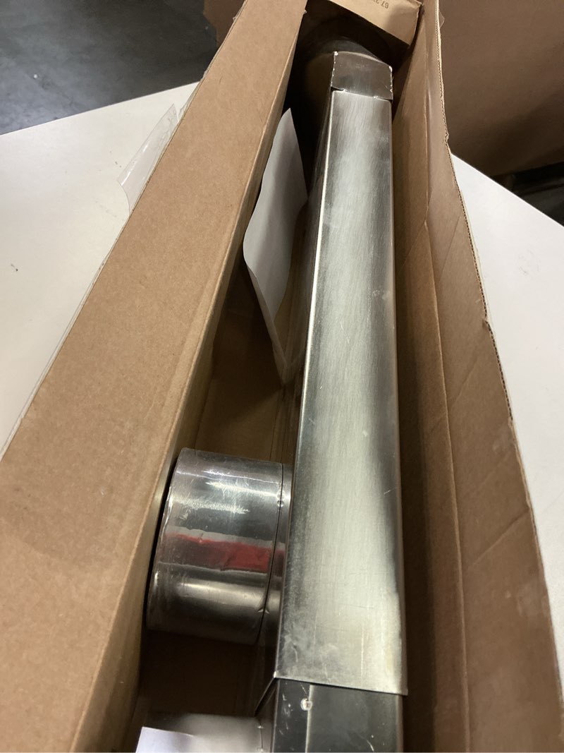 Condition photo showing Good Condition for UD48S 4\" Stainless Steel Telescoping Dryer Vent Kit - Flat Periscope for Whirlpool & All 4\" Dryers, 90° to Straight Adjustable Dryer Duct (26-43in), Space Saving Vent Connector (White)
