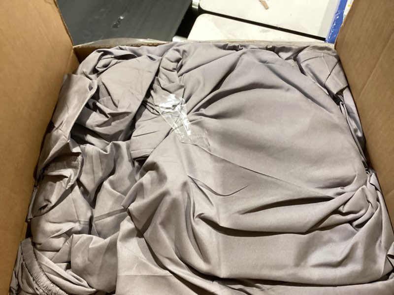 Condition photo showing Good Condition for bedsure queen comforter set grey - bed in a bag queen size bedding 7 pieces, gentlesoft™ pintuck bed set gift for family, pinch pleat all season comforter with sheets, pillowcases & shams queen 01 - grey