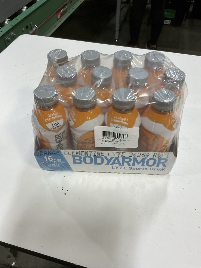 Condition photo showing New/Like New for BODYARMOR LYTE Sports Drink Orange Clementine  16 fl oz  12 Pack