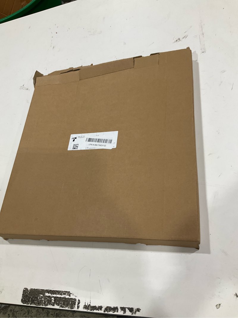 Condition photo showing As Is for 24 Inch Metal Squirrel Baffle,Adjustable Opening Size, for Up to 4x4 Wide Wooden Post,Squirrel Baffle for Bird Feeders Without Removing Bird Feeder Poles Or Shepherd's Hooks.Deep Black 1Pack Adjustable 24 inches wide