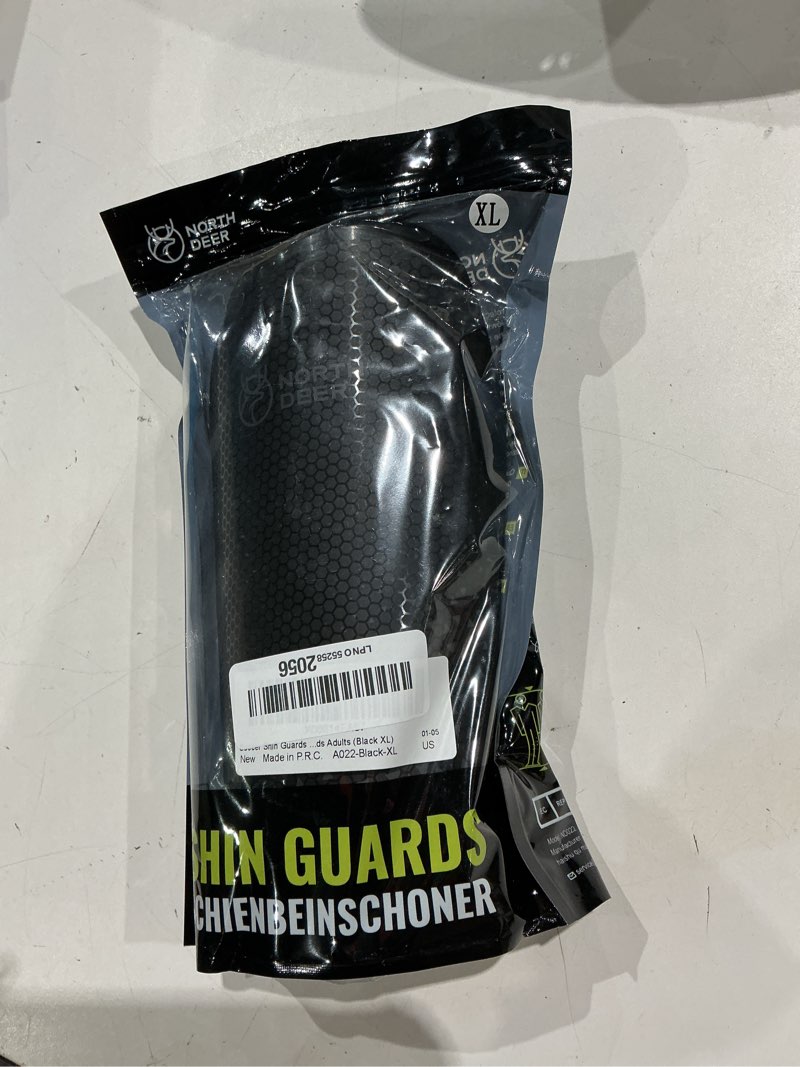 Condition photo showing Good Condition for northdeer soccer shin guards for kids adults. sleeves with optimized insert pocket - protective soccer for boys girls men shin pads 1 pair + sleeves 1 pair, black xl (youth/adults, 5'11"-6'7")