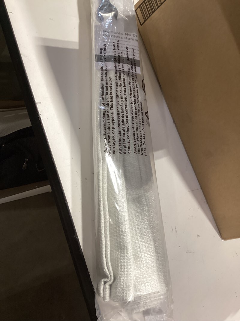 Condition photo showing Good Condition for no drill cordless roman shade for window, light filtering or blackout no tool roman blinds, thermal insulated, uv protection, privacy, custom size for home, office, no drill basic type no drill-basic type custom size