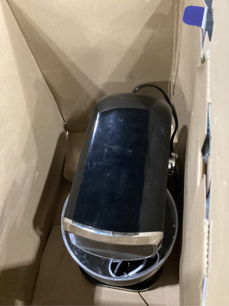 Condition photo showing Good Condition for (not tested)kitchen in the box stand mixer, 900w kitchen electric mixer, 6-speed large capacity food mixer for home cooks with egg whisk, dough hook & flat beater (black) 3qt. black
