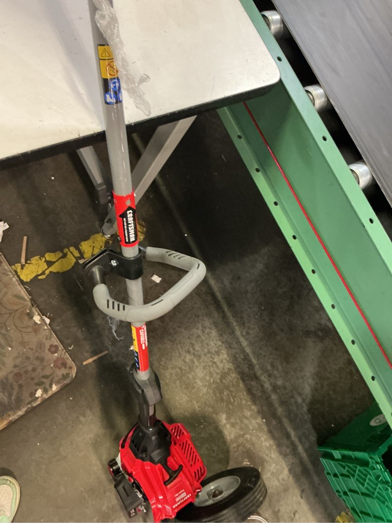 Condition photo showing As Is for craftsman ws2200 25-cc 2-cycle 17-in straight shaft attachment capable gas string trimmer