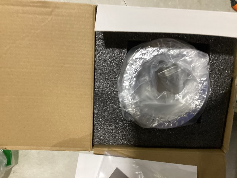 Condition photo showing New/Like New for magnetic dryer vent kit for tight spaces - self-aligning mag-snap connector, heat resistant & flame retardant abs, airtight seal, includes 4" x 2.6ft flexible duct & clamps zinc white