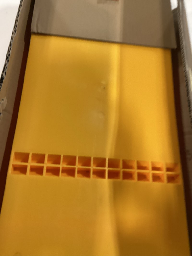 Condition photo showing Good Condition for 2 Pack Parking Mats for Garage Floors, 21.6" x 11" x 1.9" Heavy Duty Garage Car Parking Mat with High Visibility, Wheel Stops for Car Truck Indoor Outdoor, Yellow