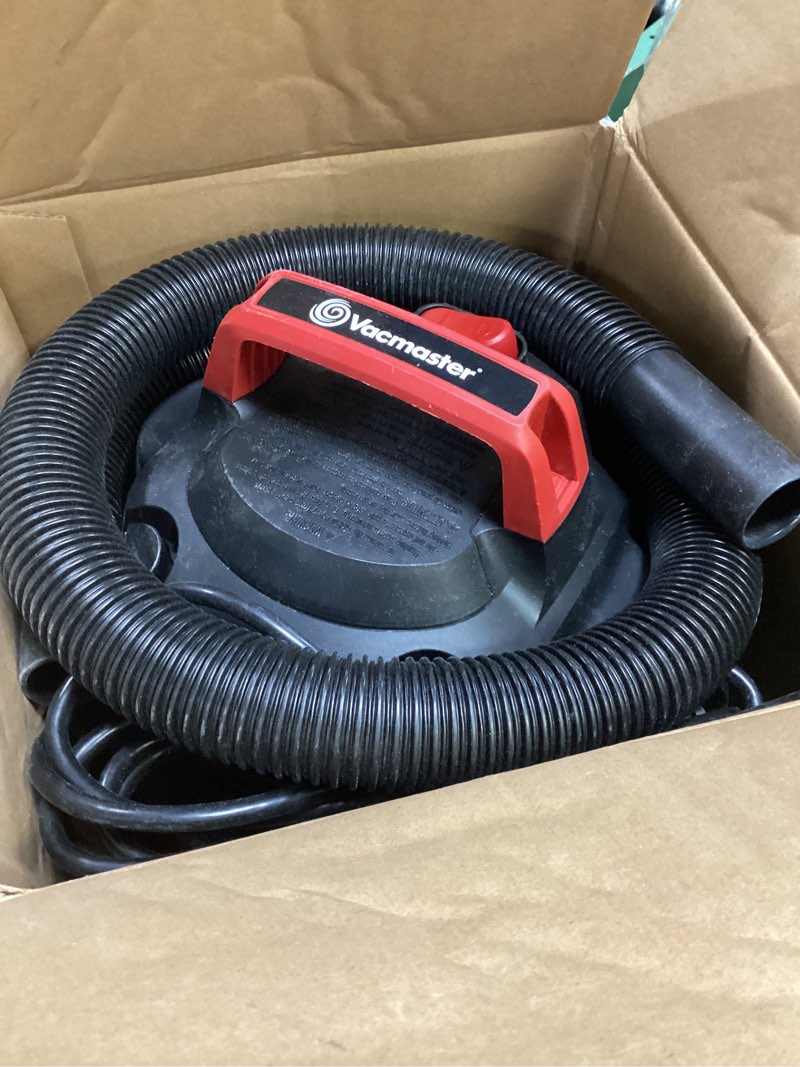 Condition photo showing As Is for vacmaster 2.5-gallon* 2 peak hp wall mountable wet/dry vacuum – vom205p 1101 plug-in edition