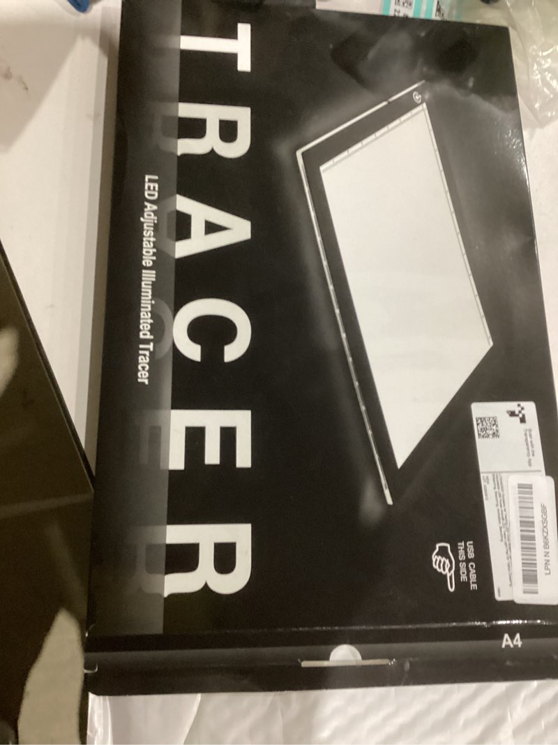 Condition photo showing New/Like New for LitEnergy A4 LED Copy Board Light Tracing Box, Adjustable USB Power Artcraft LED Trace Light Pad for Tattoo Transferring, Drawing, Sketching, Animation, Stenciling, Diamond Art Painting Accessories 01 - A4 BLACK