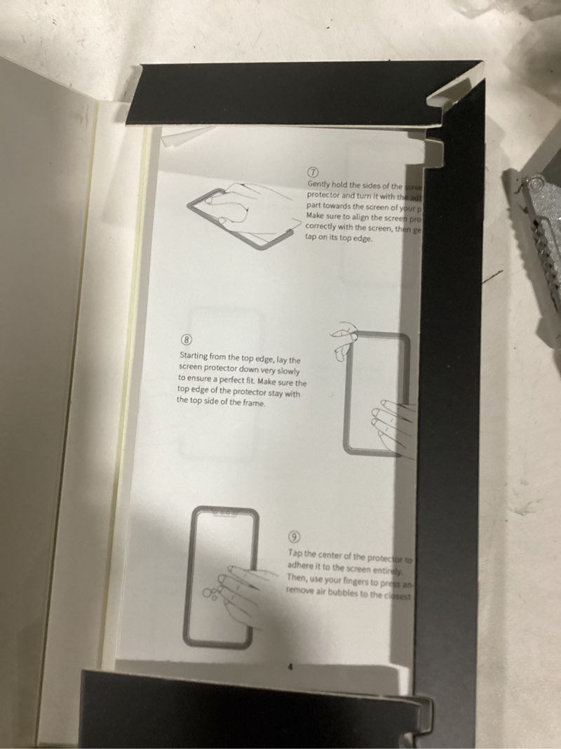 Condition photo showing Good Condition for Compatible for iPhone 16 Pro Max Privacy Screen Protector Tempered Glass 6.9 Inch, Pink Gradient Anti Spy Anti Blue Light HD Easy Installation for iPhone 16 Pro Max - 6.9 inch