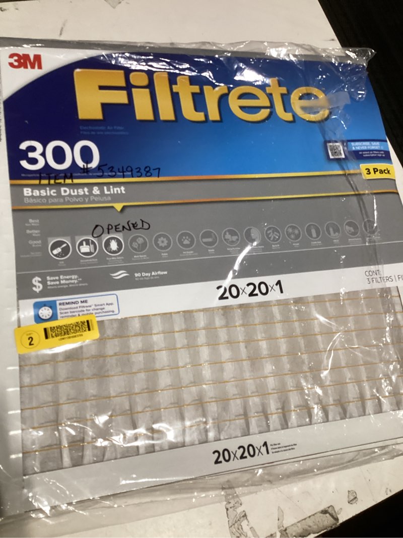 Condition photo showing Good Condition for 3M Filtrete Basic Dust Air Filter 14 x 25 x 1 in 300 MPR 12-Pack (304DC-6)