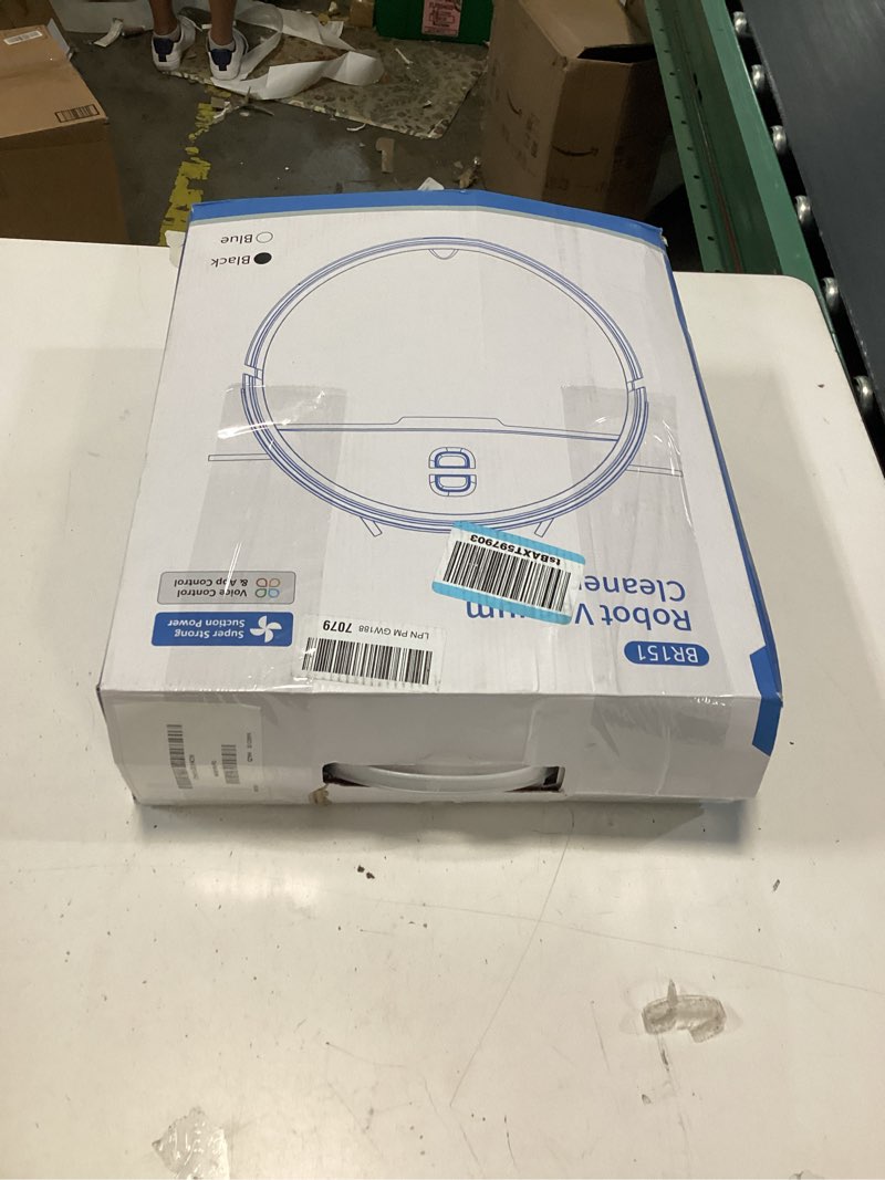 Condition photo showing New/Like New for robot vacuum and mop combo, robot vacuum cleaner with bagless self emptying station, 18000pa suction, lidar navigation, ideal for pet hair, carpet & hard floor, compatible with app/alexa/voice control purple