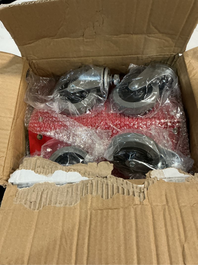 Condition photo showing Good Condition for Snowmobile Dolly Sets Heavy Duty V-Slide with 3" PP/TPR Swivel Casters and Rubber Pad Protecting Ski