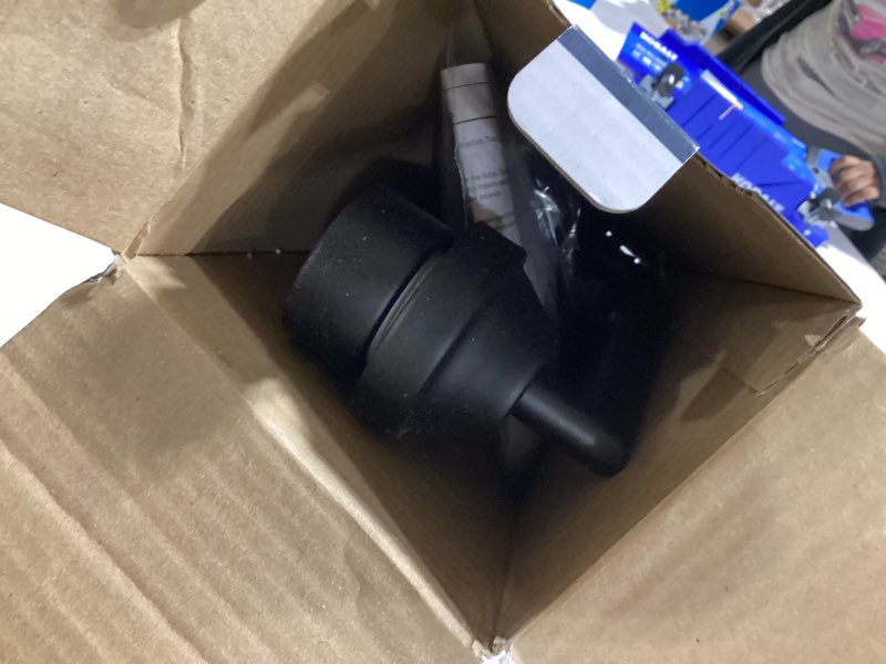 Condition photo showing As Is for Style Selections Mix and Match 18.63-in 3 Light Matte Black Transitional