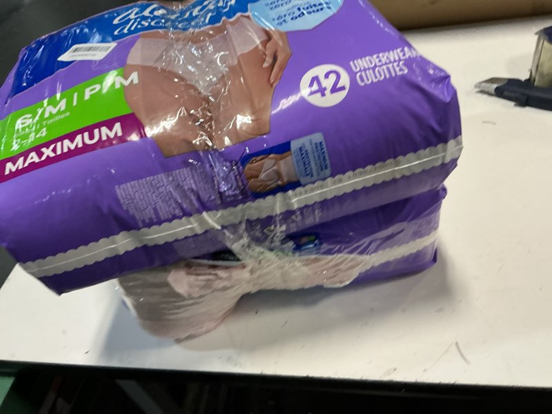 Condition photo showing As Is for Always Discreet Adult Diapers for Women, Incontinence Underwear, Drier Than Depends, Postpartum Esse