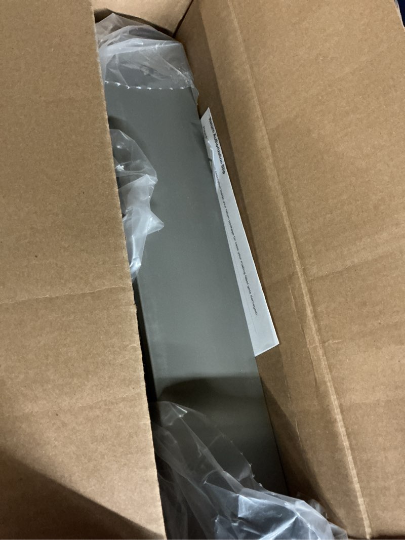 Condition photo showing As Is for (Incomplete) Elkay EZS8WSLK ezH2O Bottle Filling Station with Single ADA Cooler Non-Filtered Refrigerated Light Gray Light Gray Granite Non-filtered EZ push bar Refrigerated