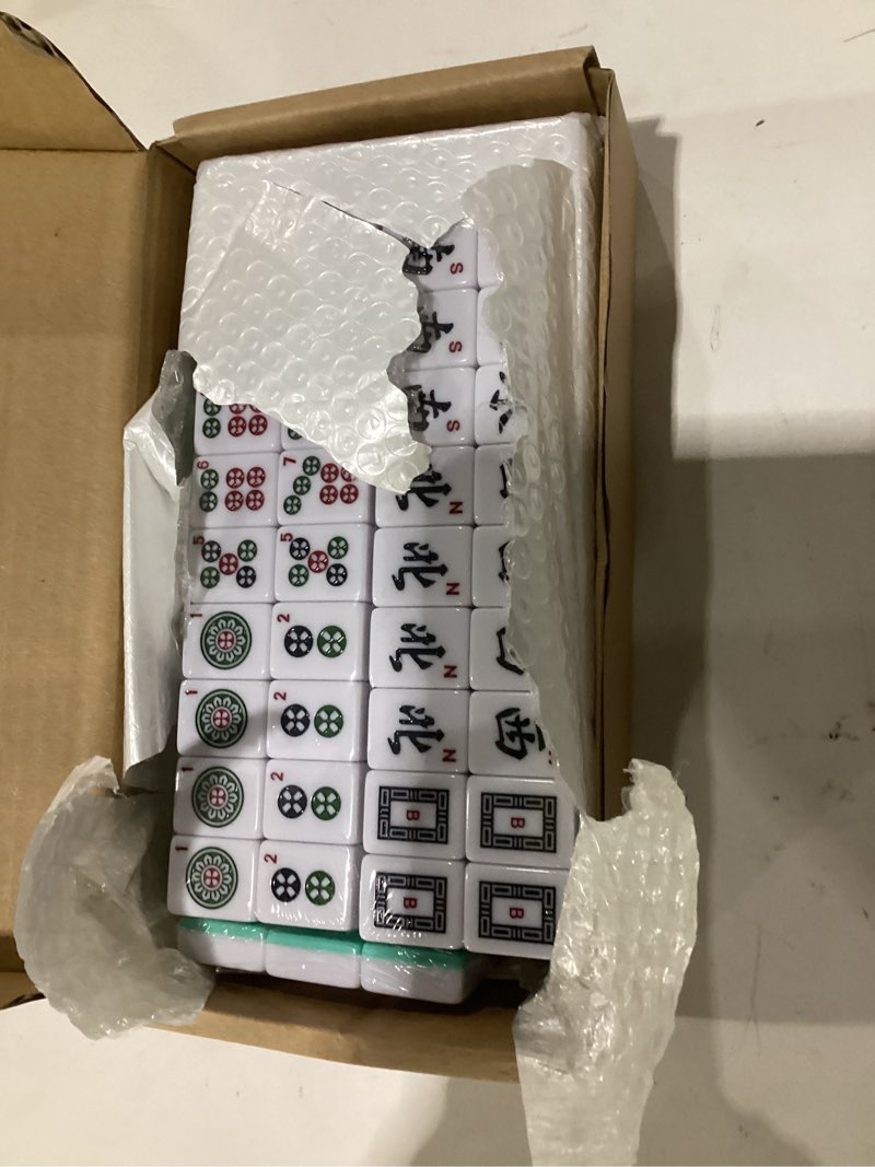 Condition photo showing New/Like New for American Mahjong Tiles (1.2”,Tiles Only), 166 American Mahjong Tiles with Light Green Color