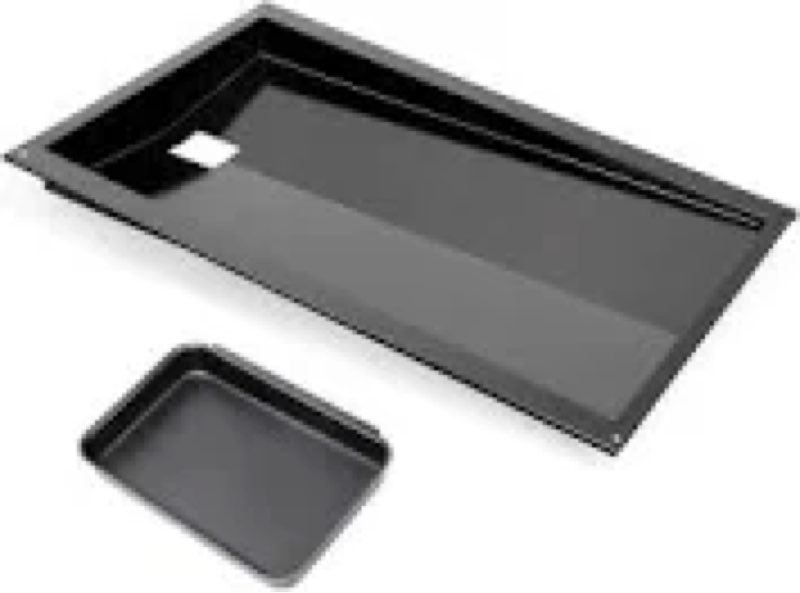 EasiBBQ 67767/67758 Grease Tray with 6415 Aluminum Liner for Weber Genesis 300 Series with Side Cont