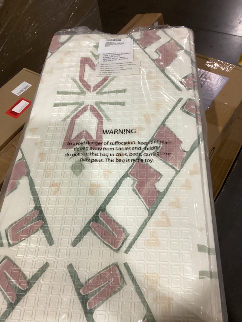 Condition photo showing New/Like New for jumpoff jo baby play mat - large folding foam play mat for infants, babies, toddlers, waterproof, double-sided (70" x 59") westbound