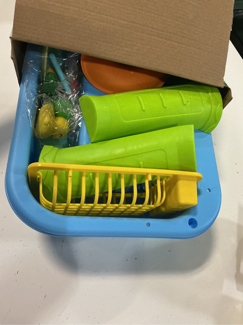 Condition photo showing Good Condition for toddler water table for 1-3 year old - upgraded electric pump water toys, outdoor sensory play sand & water table, kitchen sink toy with running water & fishing game, summer gifts for boys girls,blue
