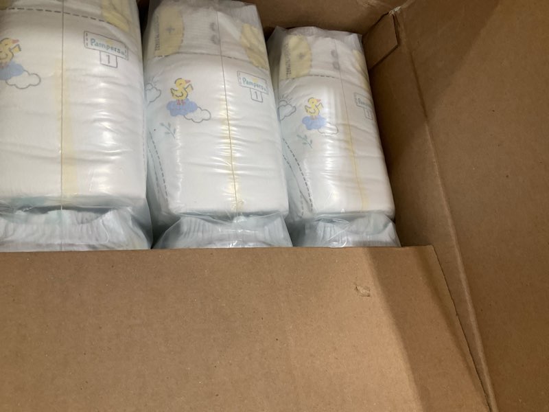 Condition photo showing Good Condition for pampers swaddlers diapers, size 1 (8-14 lbs), 198 count, absorbent, keeps baby dry and comfortable, skin safe disposable baby diaper (packaging may vary) size 1 198