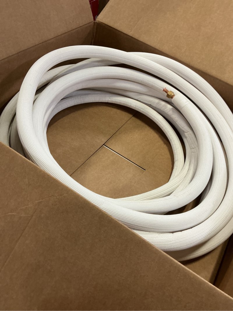 Condition photo showing Good Condition for kimllier 25ft 1/4 inch & 1/2 inch air conditioning copper tubing hose extension insulated copper hoses fit for mini split air conditioner