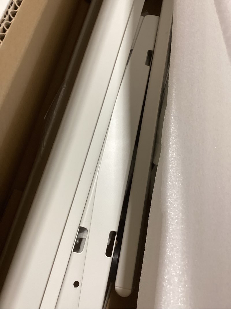 Condition photo showing New/Like New for Dual Motor Standing Desk Frame, Electric Adjustable Legs with Memory Presets, Stand Up Desk Frame Workstation, with Cable Management Tray, 2pcs Headphone Hook, for Home Office Black Dual Motor