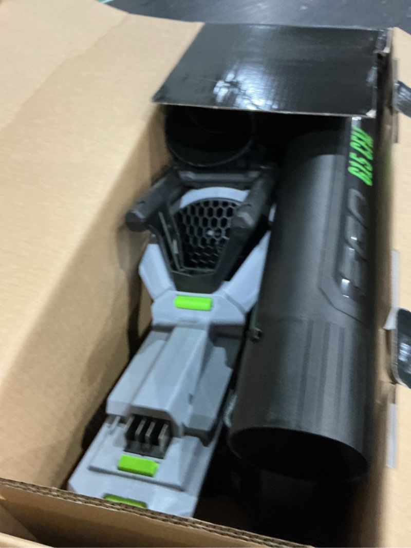 Condition photo showing As Is for ego power+ lb6151 170 mph 615 cfm 56 v battery handheld leaf blower kit (battery & charger) w/ 2.5 ah battery
