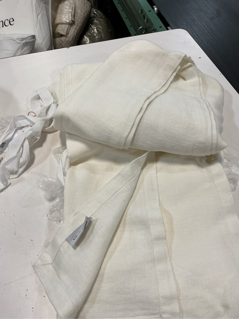 Condition photo showing Good Condition for vintage wash european linen bed cover size queen