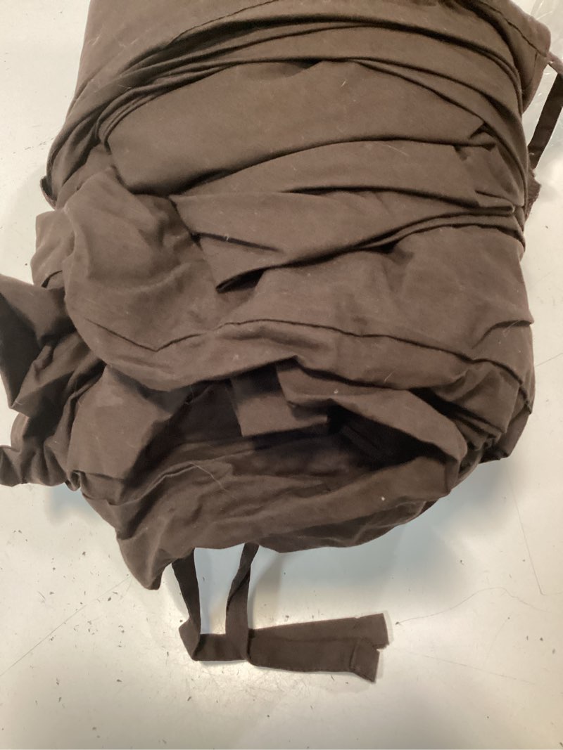 Condition photo showing As Is for classic organic percale duvet cover set, king/cal king, espresso