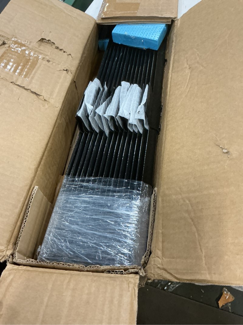 Condition photo showing Good Condition for metal fence post 4 feet black, pack of 15, t post for wire fence, no dig steel u post fencing for lawn garden wire mesh fence poles sign outdoor light duty 4 ft- 15 pack-black black