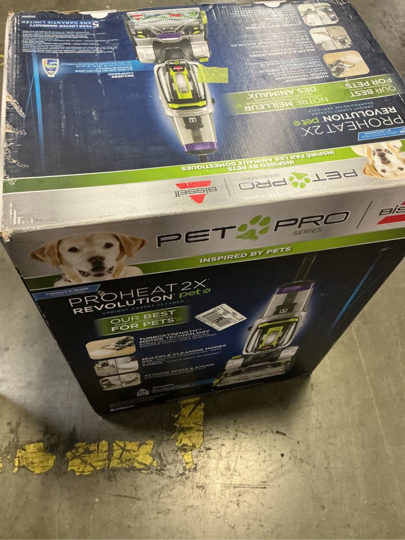 Condition photo showing Good Condition for BISSELL ProHeat 2X Revolution Pet Pro Plus Carpet Cleaner 3588N" Cleaning Path Purple