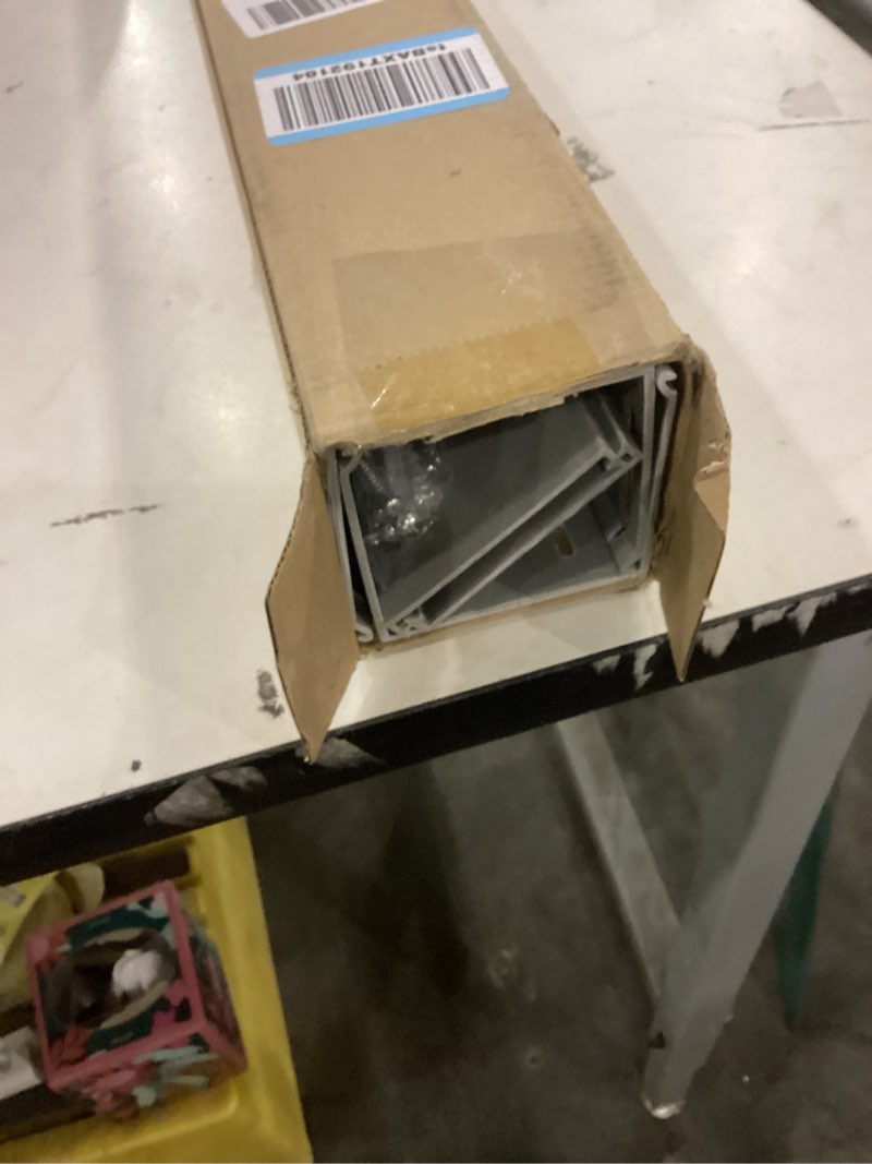 Condition photo showing Good Condition for ZhiYo 3x3in Cable Raceway, 6.6FT(2xL3.2FT) Large Wire Tray, Cord Hider for Network Cable Management, Wire Covers for Cords Computer Under Desk, Cord Cover Wall Cable Hider Cable Cover, Gray 3.2"H x 3.2"W, 3.3Ft (2 Pc) Grey