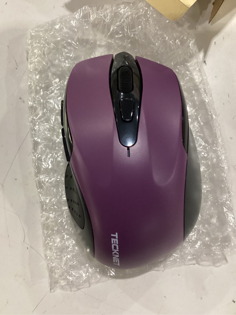 Condition photo showing Good Condition for tecknet wireless mouse, 2.4g ergonomic optical mouse, computer mouse for laptop, pc, computer, chromebook, notebook, 6 buttons, 24 months battery life, 2600 dpi, 5 adjustment levels - purple