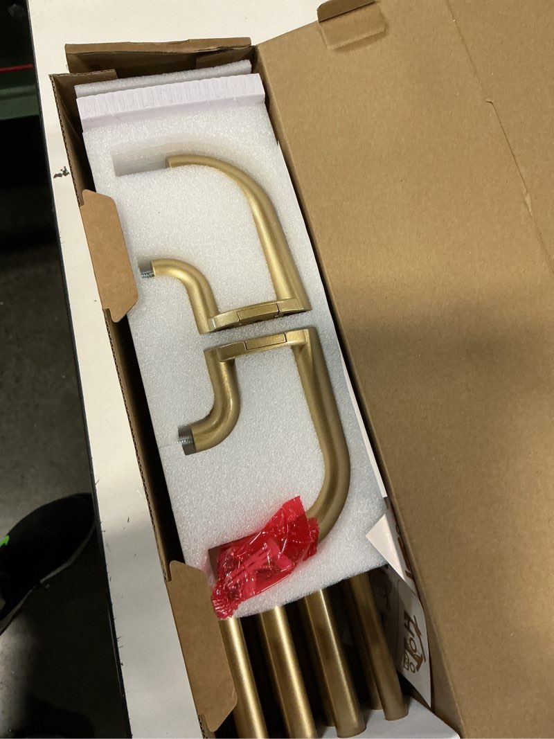 Condition photo showing New/Like New for hotozon double curtain rods for windows 32 to 58 inches, gold | 6/8 inches diameter, wrap around blackout design, adjustable room darkening drapery rod, fit for windows 20 to 54 inches